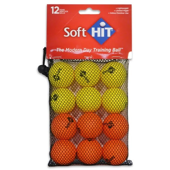 Soft Hit Practice Golf Balls (12 Pack)